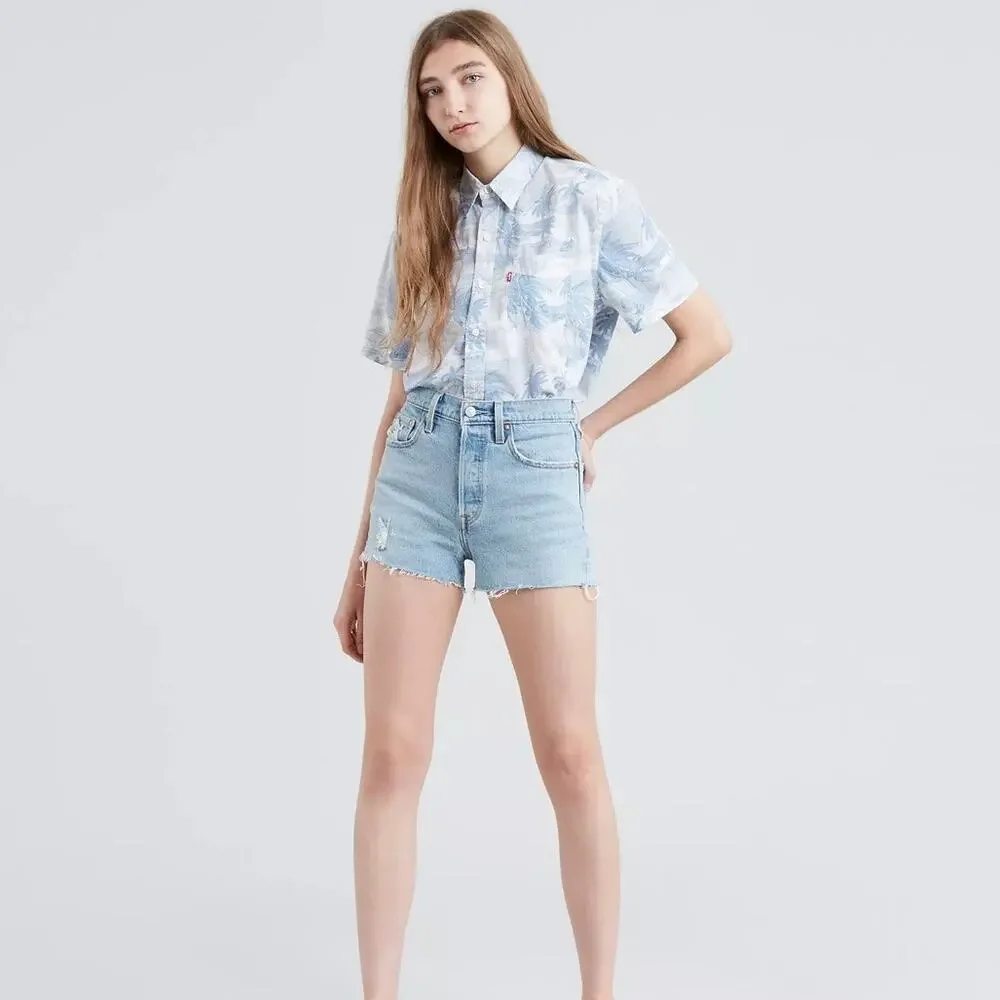 Levi’s 501® HIGH RISE WOMEN'S SHORTS W25 - Picture 10 of 11